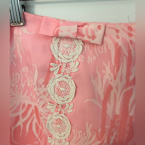 VINTAGE LillyPulitzer A-line Skirt Pink Beachy 1960’s 1970’s RARE sz 10 - Picture 3 of 4